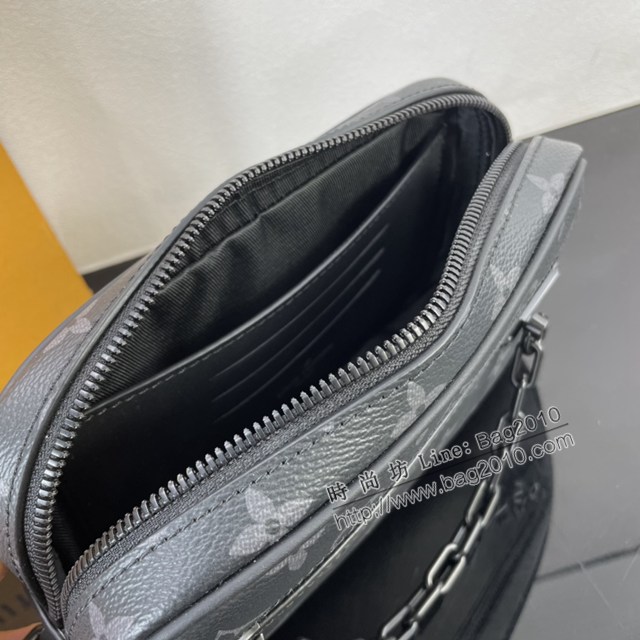 Lv路易威登2023專櫃新款Pochette Volga手拿包 LV黑花手拿包 M68321 ydh5193